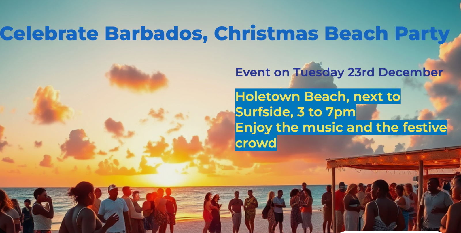 A close-up, photorealistic image of a local Bajan artisan demonstrating traditional craft-making techniques to a group of tourists on the beach. The artisan is smiling and engaging with the tourists, who are attentively watching and learning. The scene is set against the backdrop of a beautiful sunset, with the sound of steelpan music in the air. Focus on the details of the artisan's hands, the textures of the craft materials, and the expressions of curiosity and appreciation on the tourists' faces. Style: Cultural documentary photography with a focus on authenticity and human connection. Technical specs: 4K resolution, shallow depth of field, warm and inviting color palette.
